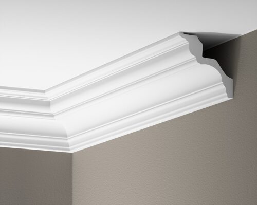 Deckenleiste glatt 102 × 104 mm, flexibel