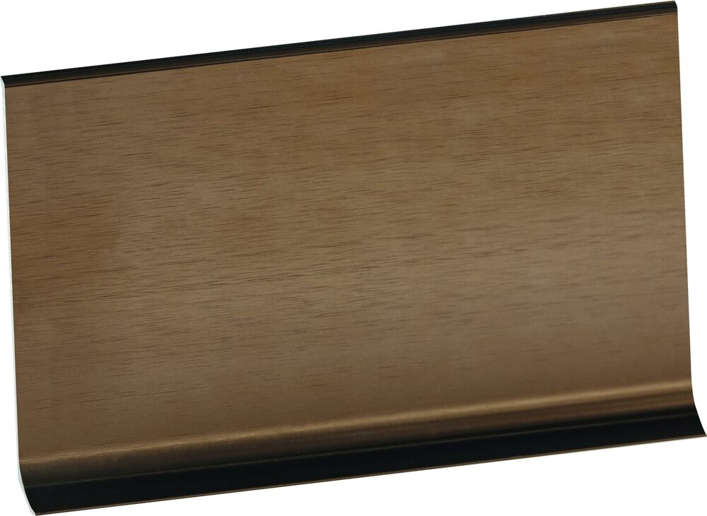 Aluminium-Sockelleiste 100 mm, Platin gebürstet