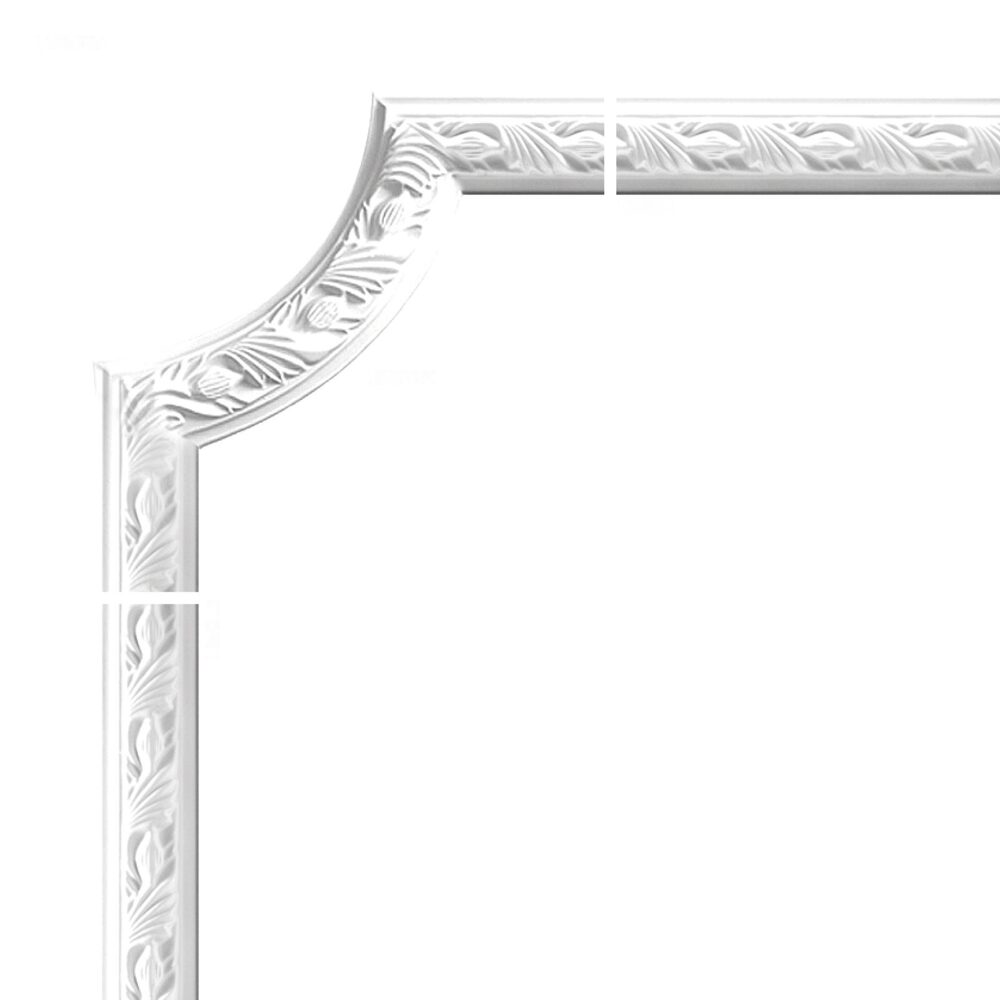 Eckstück für Wandleiste, verziert, 25,5 × 25,5 cm · Profil 1059