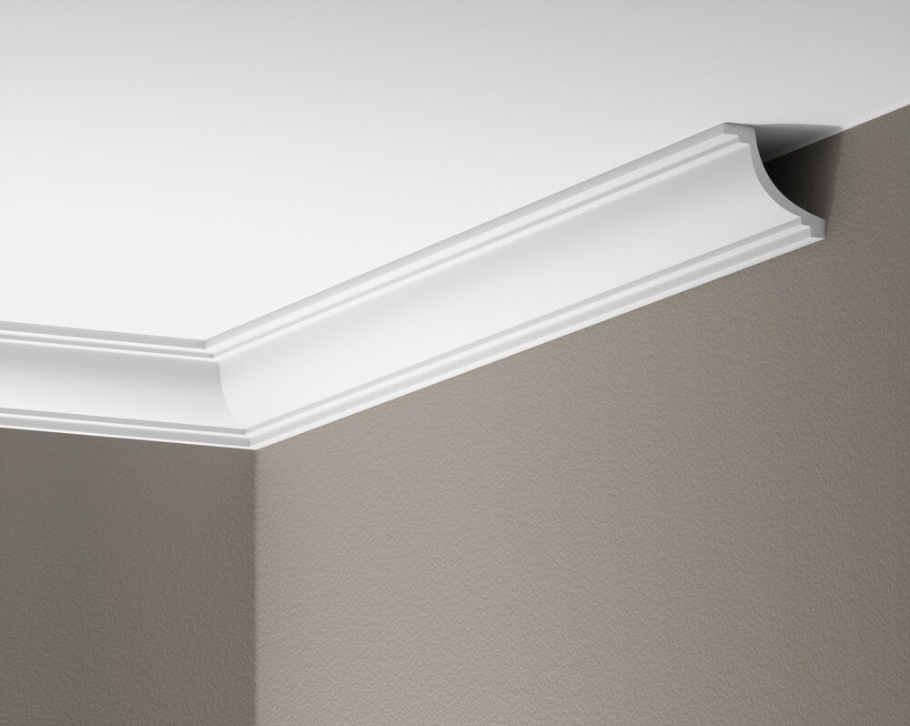 Deckenleiste glatt 50 × 53 mm
