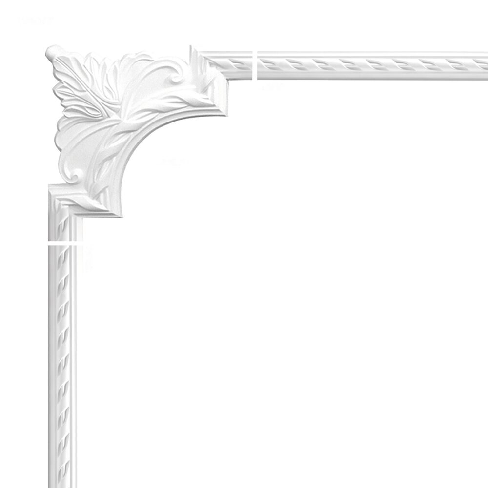 Eckstück für Wandleiste, verziert, 24 × 24 cm