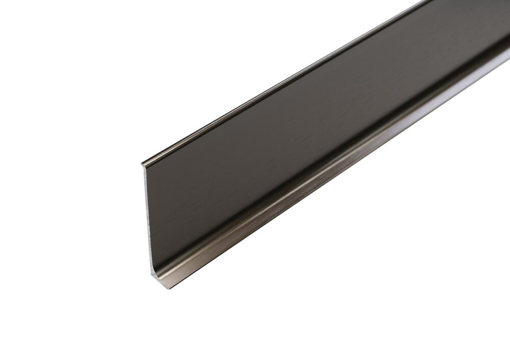 Aluminium-Sockelleiste 59 mm, Platin gebürstet