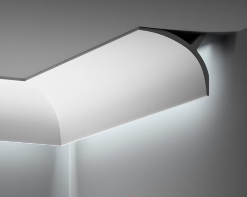 Deckenleiste glatt 110 × 140 mm