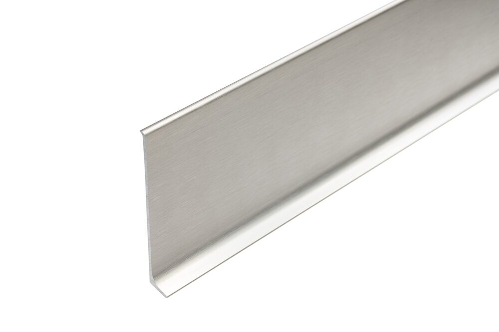 Aluminium-Sockelleiste 80 mm, Kaffee gebürstet