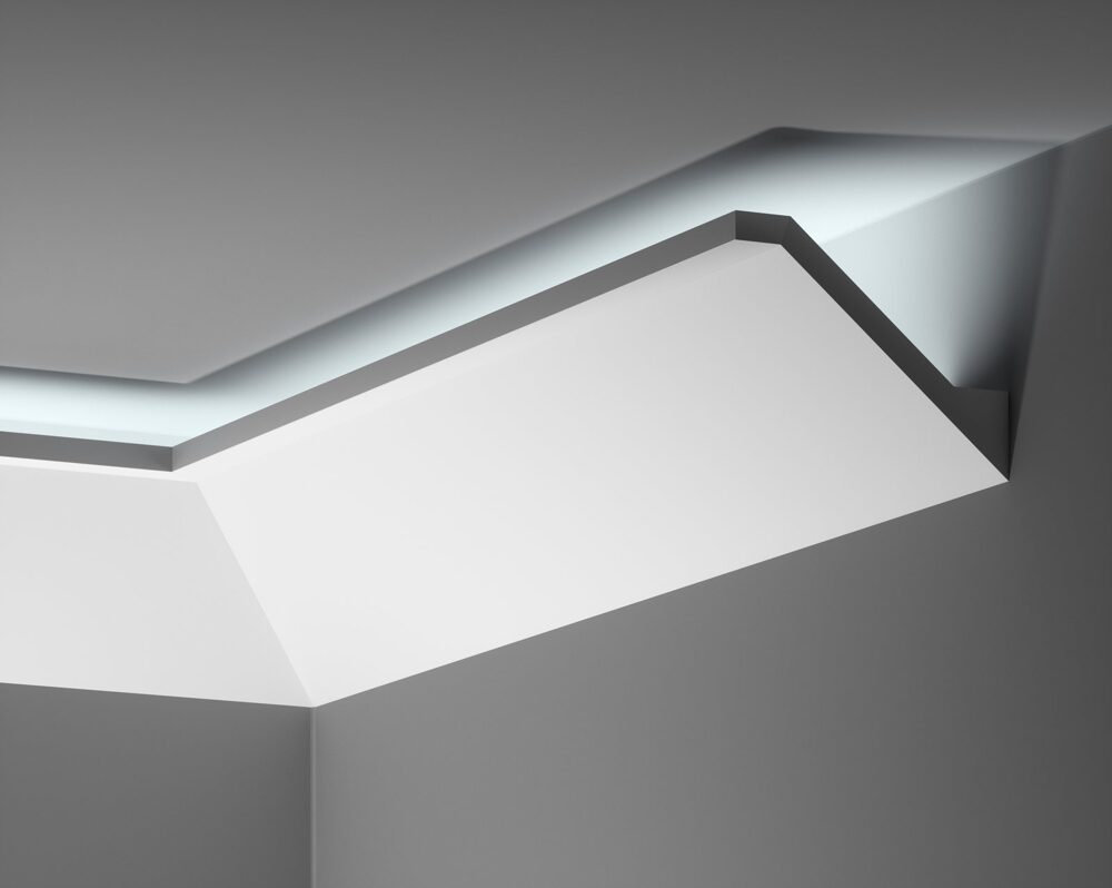 Deckenleiste glatt 100 × 120 mm
