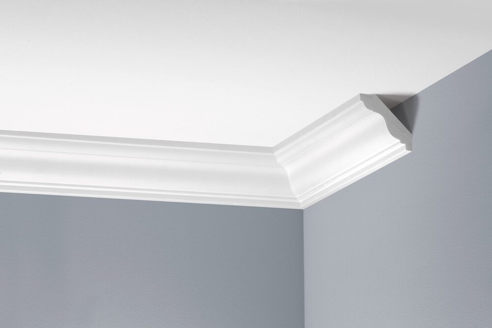 Deckenleiste glatt 55 × 50 mm, flexibel