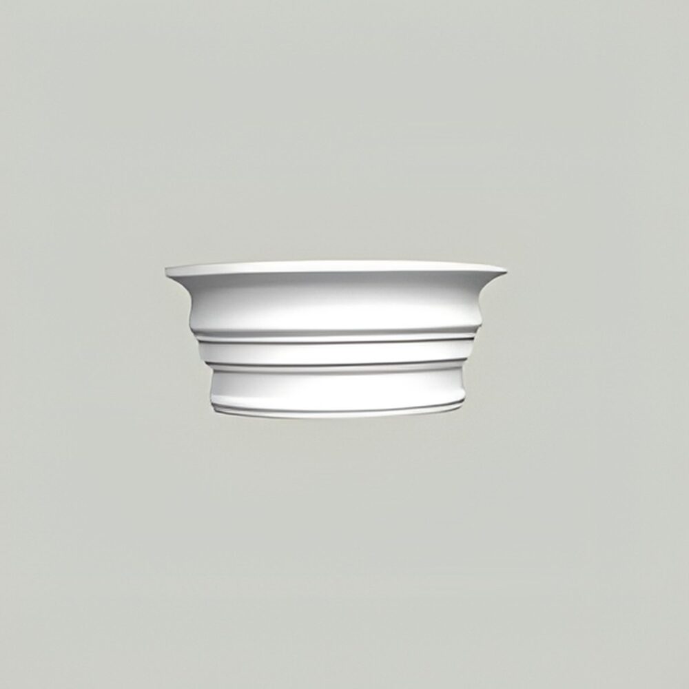 Halbsäulen-Kapitell, Breite 42,5 cm, Höhe 17 cm