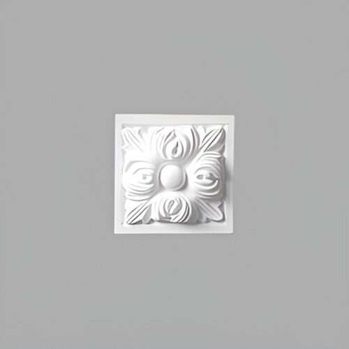 Zierwürfel (Rosette) für Türumrahmung 9,7 × 9,7 × 4 cm