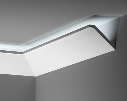 Deckenleiste glatt 80 × 100 mm