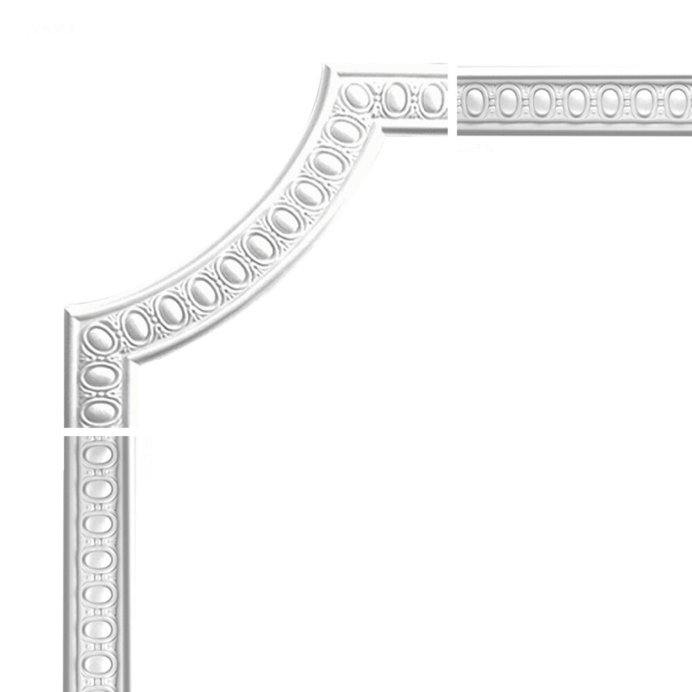 Eckstück für Wandleiste, verziert, 41 × 41 cm