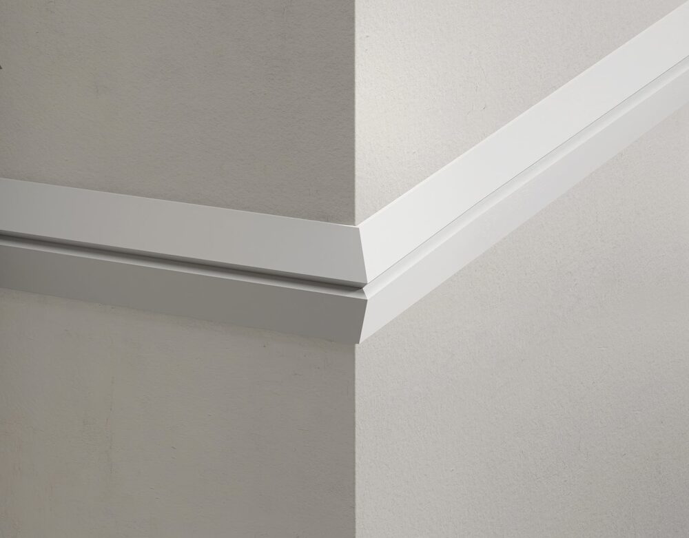 Wandleiste glatt 50 × 8 mm