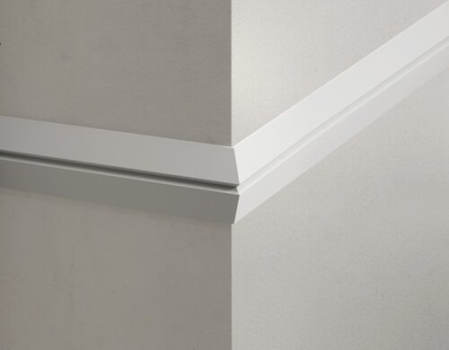Wandleiste glatt 50 × 8 mm