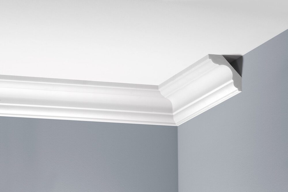 Deckenleiste glatt 59 × 59 mm, flexibel