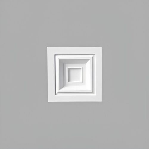 Zierwürfel (Rosette) für Türumrahmung 9,7 × 9,7 × 3 cm
