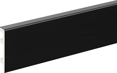 PVC-Sockelleiste 80 mm, schwarz
