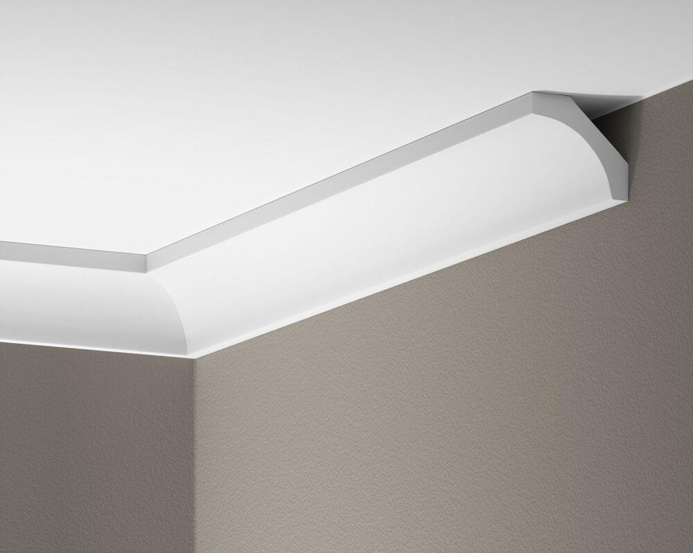 Deckenleiste glatt 62 × 70 mm