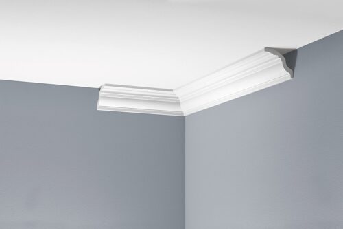 Deckenleiste glatt 75 × 82 mm, flexibel
