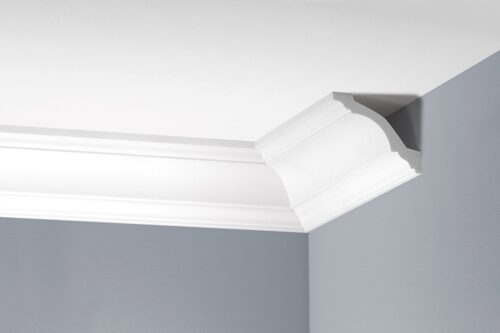 Deckenleiste glatt 81 × 81 mm, flexibel