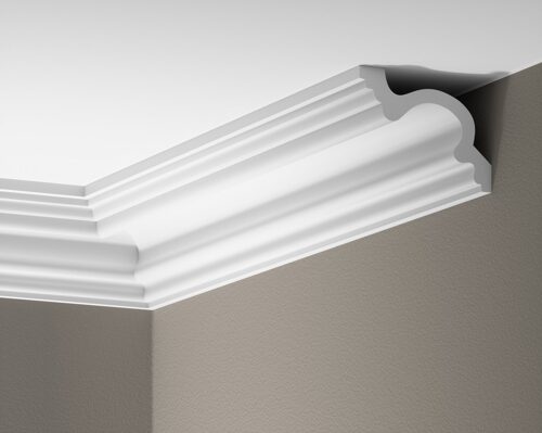 Deckenleiste glatt 88 × 120 mm