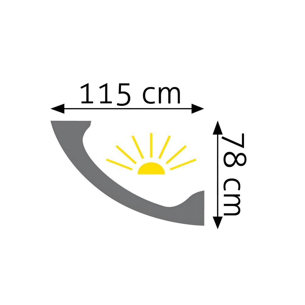 Lichtleiste für LED 78 × 115 mm