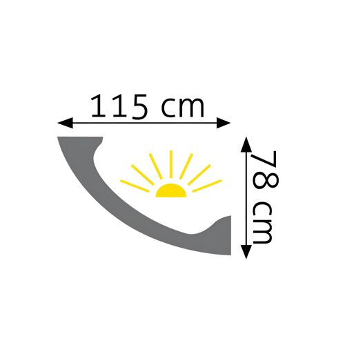Lichtleiste für LED 78 × 115 mm