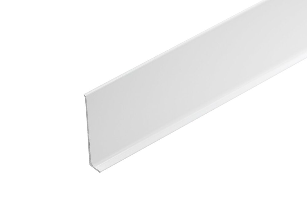 Aluminium-Sockelleiste 59 mm, weiß (RAL 9003)