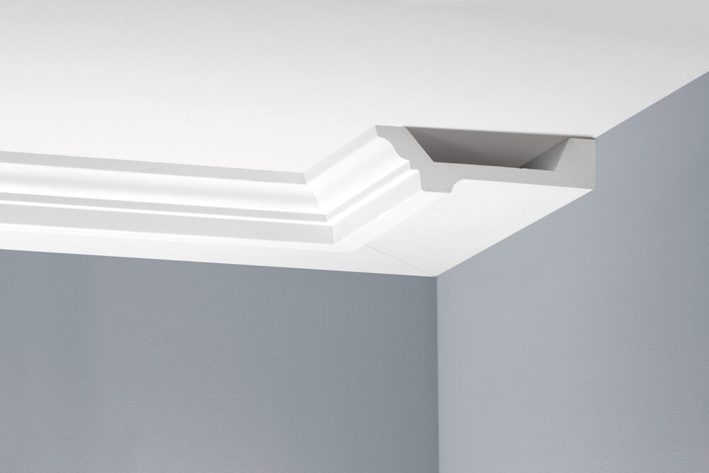 Deckenleiste glatt 45 × 155 mm