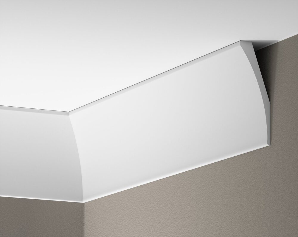 Deckenleiste glatt 150 × 50 mm
