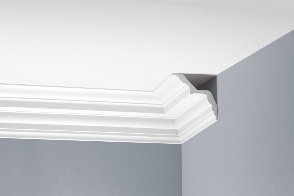 Deckenleiste glatt 125 × 126 mm