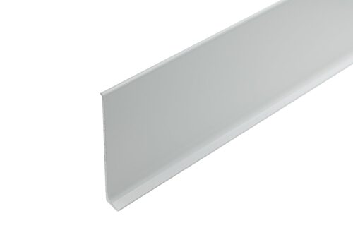 Aluminium-Sockelleiste 80 mm, lichtgrau (RAL 7035)