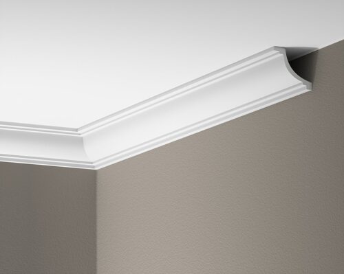 Deckenleiste glatt 50 × 53 mm, flexibel