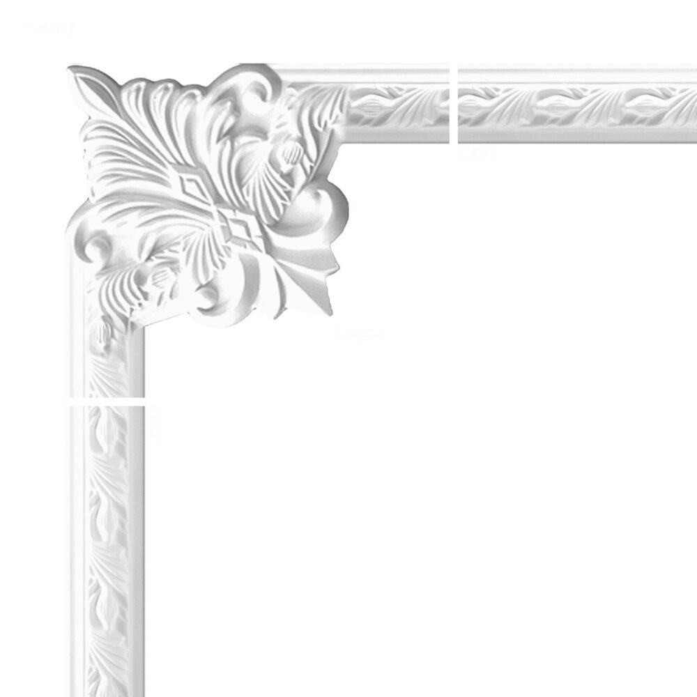 Eckstück für Wandleiste, verziert, 25,5 × 25,5 cm · Profil 1060