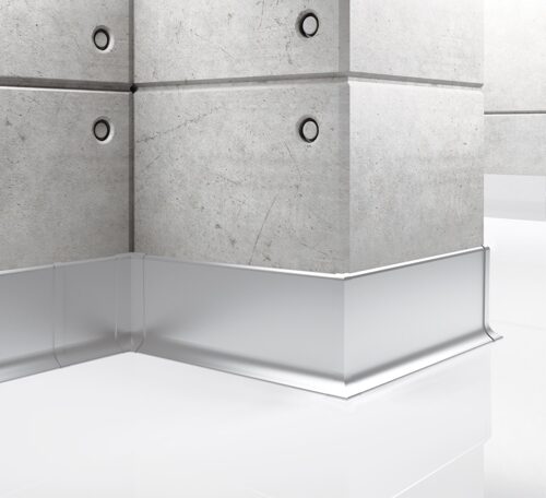 Aluminium-Sockelleiste 59 mm, silber eloxiert