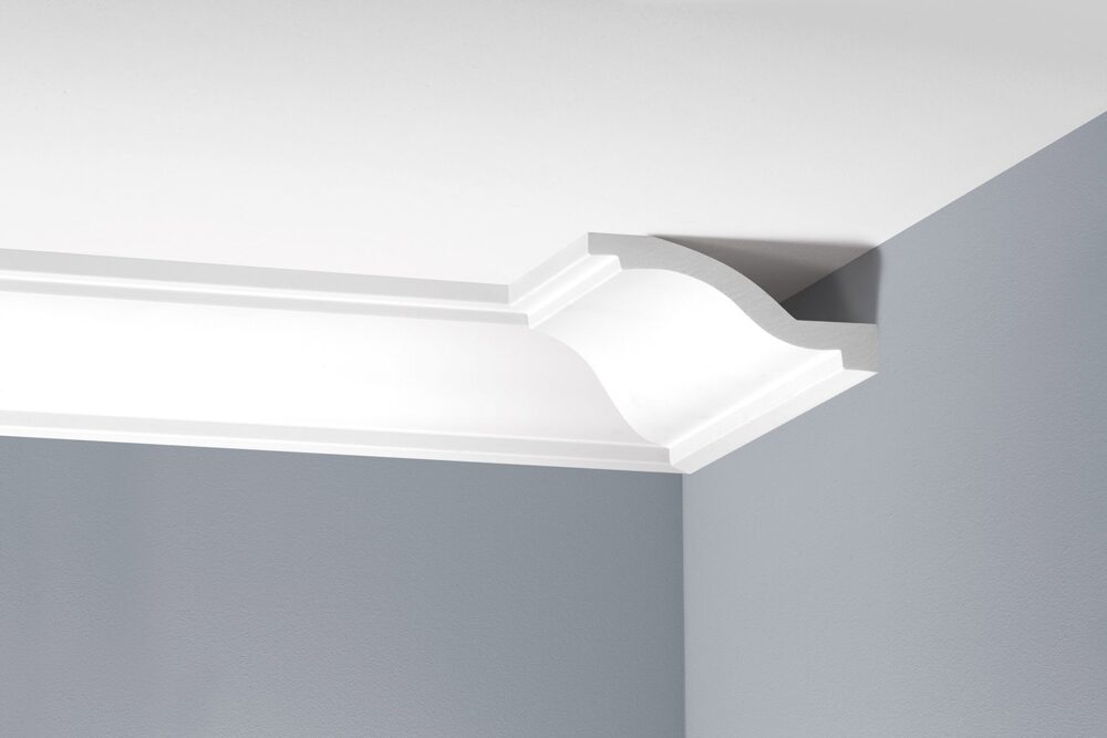 Deckenleiste glatt 55 × 135 mm