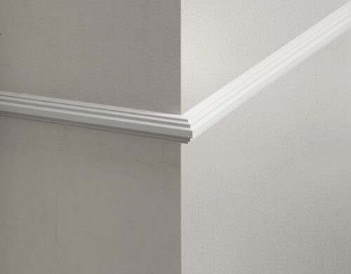 Wandleiste glatt 21 × 15 mm