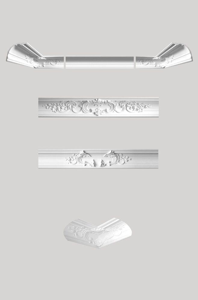 Deckenleiste glatt 170 × 180 mm