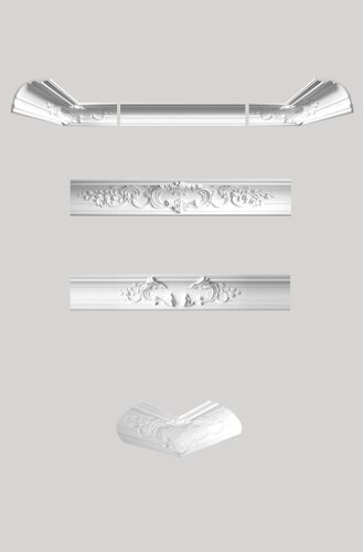 Deckenleiste glatt 170 × 180 mm