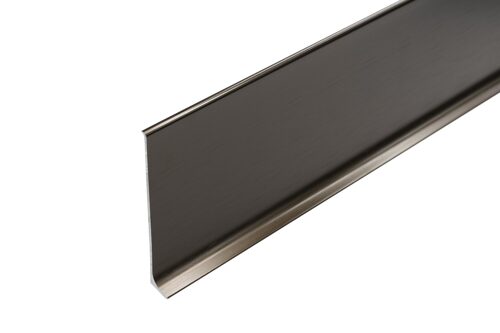 Aluminium-Sockelleiste 80 mm, Platin gebürstet